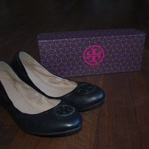 Tory Burch Black Flats